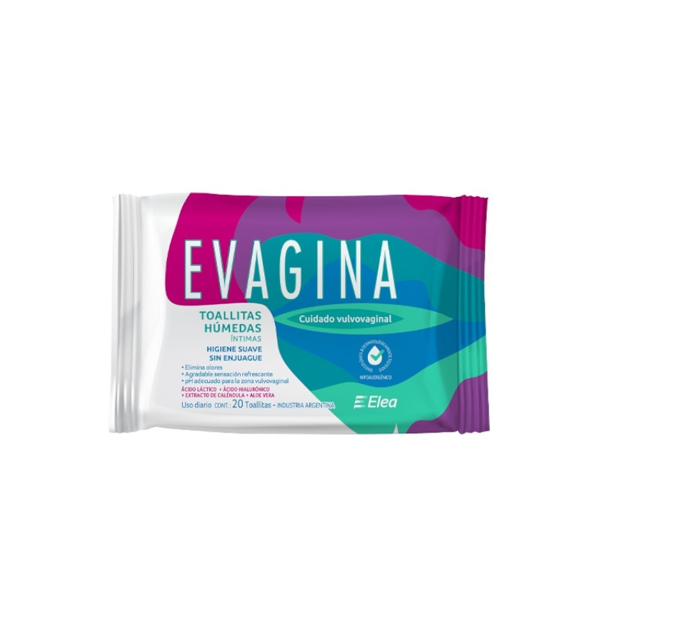 EVAGINA TOALLITAS HUMEDAS x 20