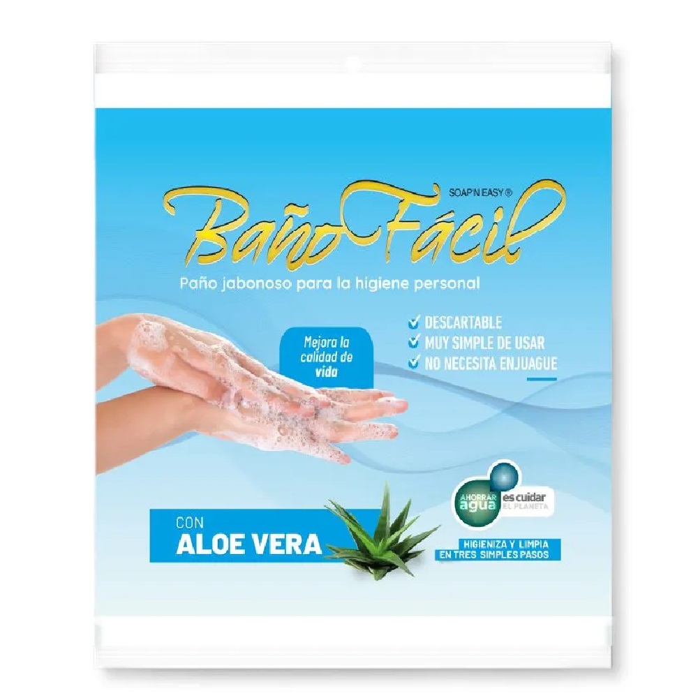 BANO FACIL ALOE VERA PANOS x10
