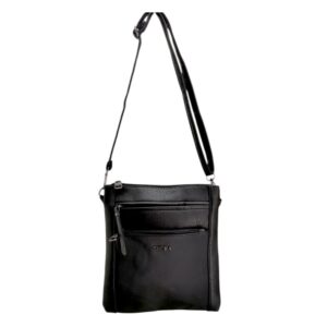 BOLSO SKORA 3 CIERRES NEGRO