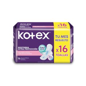 TOA.HIG. KOTEX NOCTURNA E/SUAVE C/ALAS X16