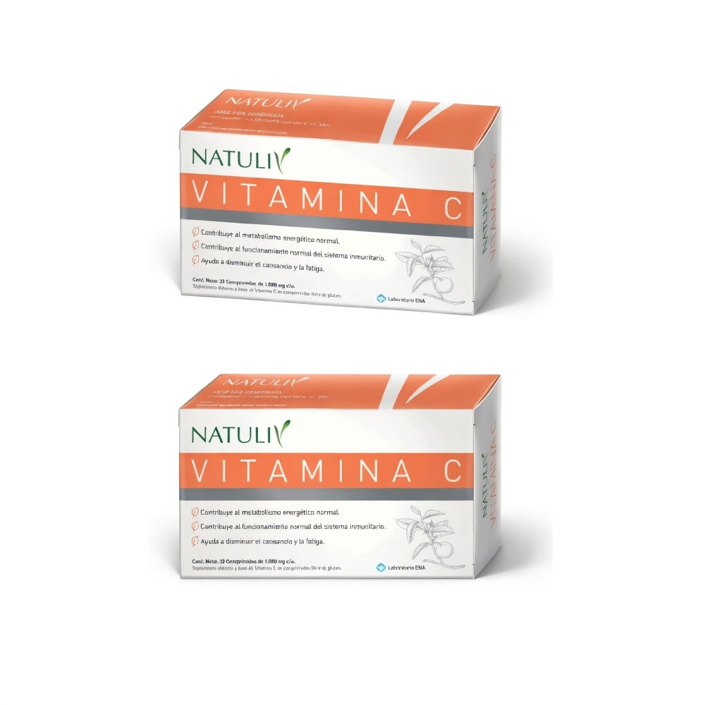 ENA NATULIV VITAMINA C COMPRx30 80%OFF EN LA 2da UNID