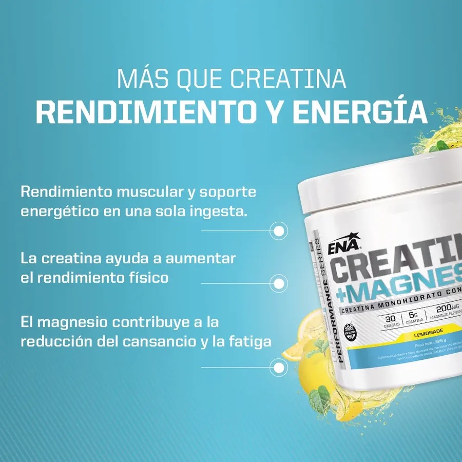 CREATINA + MAGNESIO LIMONADA ENV.X 225 G - Image 2